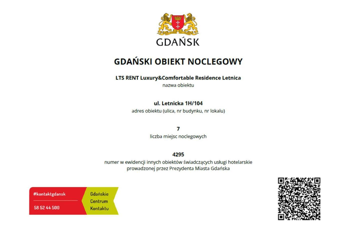 Lts Rent Luxury & Comfortable Residence Letnica Gdansk Exterior photo